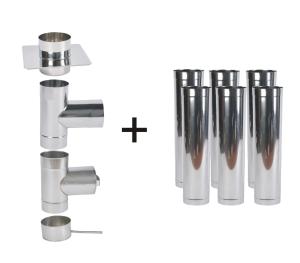 Wkład do drewna, komin żaroodporny 160/6,3m