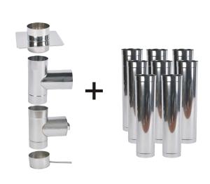 Wkład do drewna, komin żaroodporny 200 /8,2m