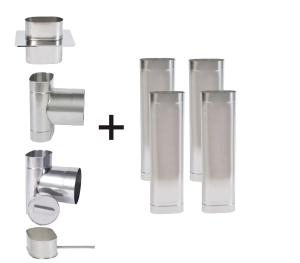 Wkład do drewna, owalny, żaroodporny 100x210/4,4m