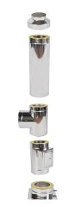Komin izolowany DZ+160/30/0,8mm/1m SLIM