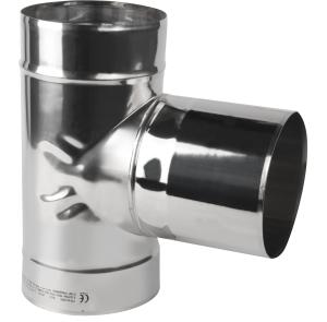 Trójnik żaroodporny 87 stopni/200/1,0 mm z wyjściem 200 kielich