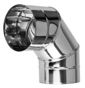 Kolano stałe żaroodporne 90/150/1,0 mm