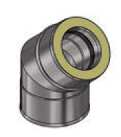 Kolano izolowane 45 Ø 80*125mm