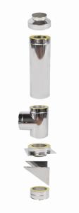 Komin izolowany wiszący 0,5 mm /fi 180/240/1 rura
