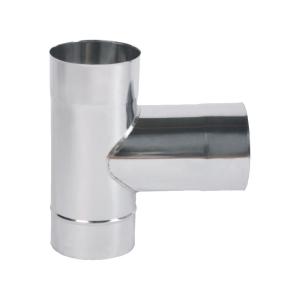 Trójnik kwaso-żaroodporny 90 stopni/130/0,8 mm z wyjściem 130 kielich